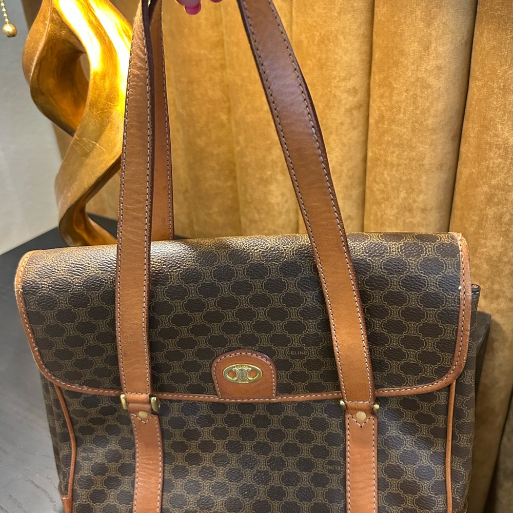 Authentic vintage Celine Triomphe Macadam handbag - Picture 11 of 15